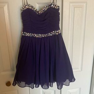 Purple homecoming dress
